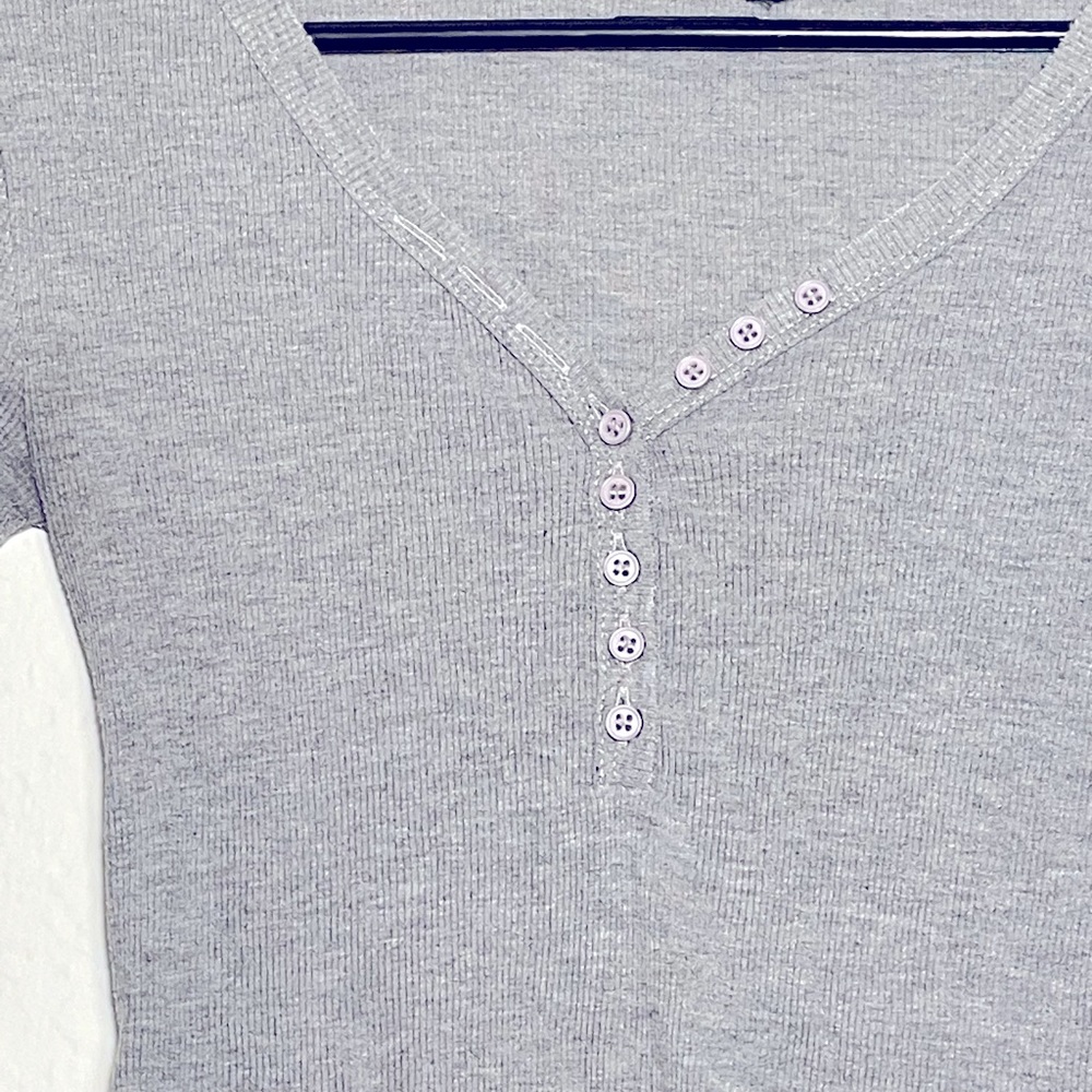 Grey Fitted Longsleeve